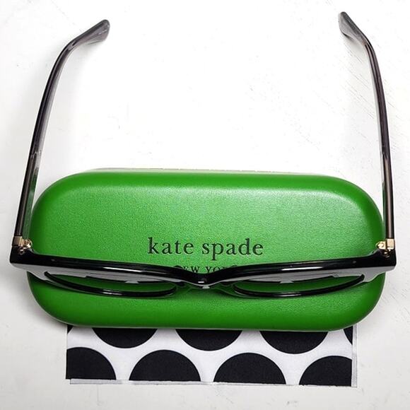 Kate Spade New York Lillian Sunglasses Butterfly Black Grey Gradient - Picture 11 of 13